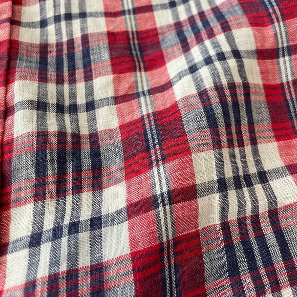 Frank & Eileen Eileen Plaid Italian Linen Shirt Long Sleeve Button Up Women’s S - Picture 10 of 10